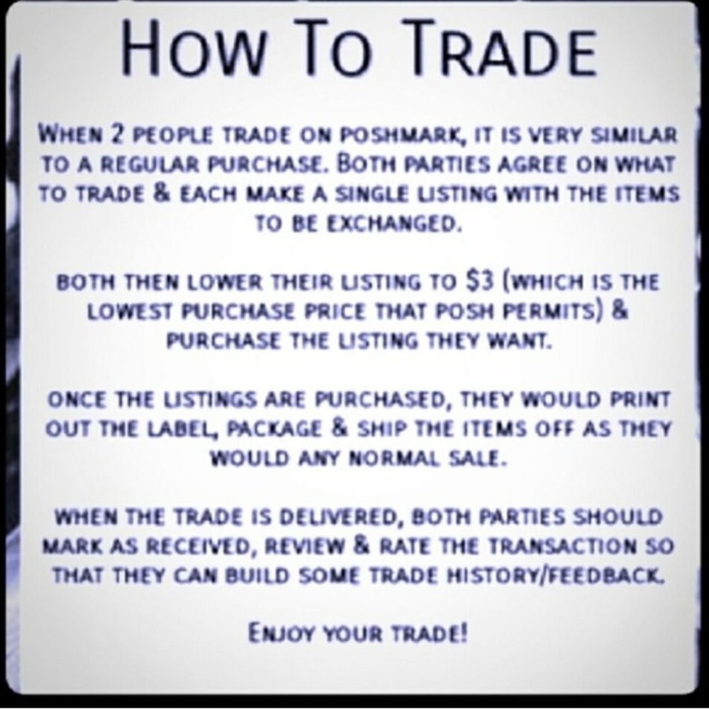How to Trade on Poshmark Guide